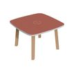 3660141221817-Table basse WOODY - L60 x H40 x P60 cm - plateau rouge-Angle droit-0