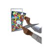 3660412031565-Promocome - Porte-visuel d'information adhésif noir-Angle gauche-0
