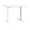 Bureau YES ! - 80 cm - Pieds métal fixes - Blanc