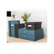 3130630306030-Exacompta OfficeByMe - Module de classement 2 tiroirs - pour A4+ - bleu canard-Angle droit-4