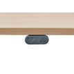 3253310160224-Bureau LEVEL - Bureau éléctrique - L120 - pied blanc - plateau Blanc perle--2