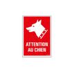Pickup - Plaque de signalisation - 230 x 330 mm - attention au chien