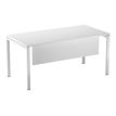 3660141252620-Voile de fond pour bureau EASYDESK L140cm - Blanc-Angle gauche-0