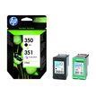 884420861508-HP 350/351 - Pack de 2 - noir et 3 couleurs - cartouche d'encre originale (SD412EE)-Avant-1