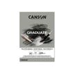 3148950021137-Canson Graduate Mix Media - Bloc dessin - 30 feuilles - A3 - 220 gr - gris-Avant-0