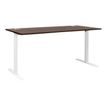 Bureau - YES ! - 160 cm - pieds fixes blancs - Chêne royal