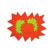 3270241169102-Apli Agipa - 10 éclatés fluo effaçables - jaune/orange - 12 x 16 cm-Avant-0
