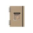 3329689759410-Clairefontaine Kraft - Carnet de dessin à spirale - A4 - 80 feuilles - 115 gr-Avant-0