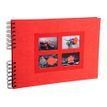 3130630162452-Exacompta Passion - Album photo à spirale 32 x 22 cm - rouge-Angle gauche-1