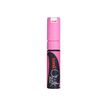UNI CHALK - Marqueur craie - pointe biseau large - rose neon
