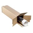 0404051105750-Tube d'expédition carré - 10,5 cm x 10,5 cm x 70 cm - Torraspapel-Angle gauche-0