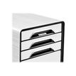 3462159012063-CEP Smoove - Module de classement 4 tiroirs - blanc/noir-Gros plan-3