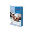 Promocome - Porte-visuel de comptoir en "T" - A6 recto/verso