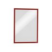 4005546406831-Durable Duraframe Magnetic - 5 Cadres d'affichage magnétiques - A3 - rouge - pour surfaces métal-Avant-0