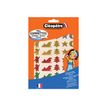 3700162313365-Cléopâtre - 80 gommettes de Noël - couleurs métallisées variées-Avant-0