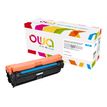 3112539625344-Cartouche laser compatible HP 651A - cyan - Owa K15837OW-Angle gauche-1