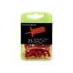 3364220149046-Exacompta - 25 Épingles papic - 10 mm - rouge-Avant-1