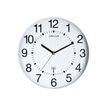 Unilux - Horloge Wave - mécanisme radio pilotée - 30 cm - blanc