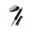 Online Bohemian Art - Stylo plume - noir/rose - pointe moyenne