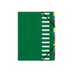 Exacompta Harmonika - Trieur à fenêtres 12 positions - vert