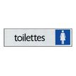 Pickup - Plaque de signalisation - 165 x 44 mm - toilettes pour femmes