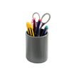 Quo Vadis Satiny - Pot à crayons - 7,5 x 10 cm - peau de vache - gris