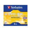 0023942432296-Verbatim DataLifePlus - DVD+RW x 5 - 4.7 Go - support de stockage-Avant-1