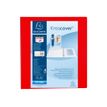 3130635518452-Exacompta Kreacover - Classeur à anneaux personnalisable - Dos 86 mm - A4 Maxi - rouge - 3 pochet-Avant-0