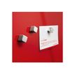 4004360887703-Sigel Artverum - Tableau magnétique en verre - 48 x 48 cm - rouge-Gros plan-2