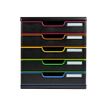 Exacompta Modulo - Module de classement 5 tiroirs - noir/arlequin
