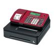 Casio SE-S100 - Caisse enregistreuse - 2000 PLU - certifié loi fiscale 2018 - Tiroir : 5 pièces et 3 billets - rouge