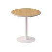 Table ronde EASYDESK - diamètre 80 x H60 cm - plateau hêtre