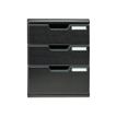Exacompta Modulo Ecoblack - Module de classement 3 tiroirs - noir