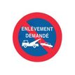 Pickup - Pictogramme rond - Pas de parking-Enlèvement demandé - 180 mm