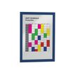 Durable Duraframe Magnetic - 5 Cadres d'affichage magnétiques - A4 - bleu - pour surfaces métalliques