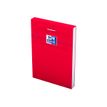 2012347544664-Oxford - Bloc notes - A7 - 160 pages - petits carreaux - 80G - rouge-Angle gauche-0