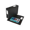 3045050356988-Oxford Memphis - Boîte de classement plastique - dos 80 mm - noir-Angle droit-0