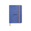 3037921173084-RHODIA Rhodiarama - Carnet souple A6 - 144 pages - ligné - bleu saphir-Avant-0