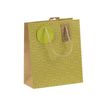 5033601002758-Clairefontaine - Sac cadeau kraft - néon jaune fluo - 21,5 cm x 10,2 cm x 25,3 cm-Angle gauche-0