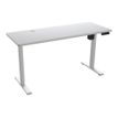 4710483776205-Cougar ROYAL MOSSA - Bureau gaming assis/debout - réglage électrique - L150 cm - blanc-Angle gauche-0