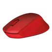 Logitech M330 - souris sans fil silencieuse - rouge