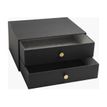 3130630306016-Exacompta OfficeByMe - Module de classement 2 tiroirs - pour A4+ - noir-Angle gauche-1