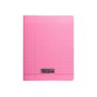 Calligraphe 8000 - Cahier polypro 24 x 32 cm - 48 pages - grands carreaux (Seyes) - rose