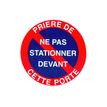 41278536-Pickup - Plaque de signalisation ronde - 180 mm (diamêtre) - parking interdit-Avant-0