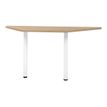 Extension demi-lune pour bureau YES ! - Pieds blancs - Chêne