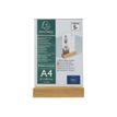 9002493109384-Exacompta - Porte-visuel avec socle en bois - A4 vertical - double face-Avant-0