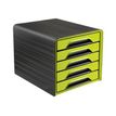 CEP Gloss - Module de classement 5 tiroirs - blanc/anis