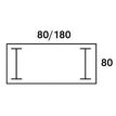 0404000122838-Bureau droit LOFTER - L140 cm - Plateau imitation Merisier - pied Blanc--1