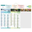 3592930026689-Calendrier bancaire effaçable année civile + 1 feutre effaçable BOUCHUT "4 Saisons - Effaçable" 43 --0