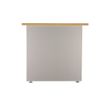 3253310106789-Bureau compact à droite DUAL - L180 cm - Pieds Anthracite - plateau imitation Hêtre (Pieds de renfort ou caisson bout de bureau obligatoire à rajou--2